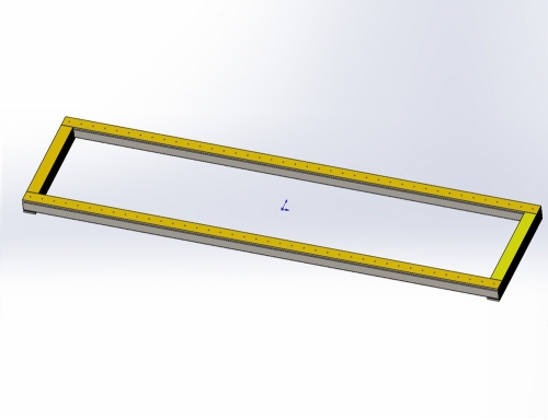 变位机框架连接方式-物料框